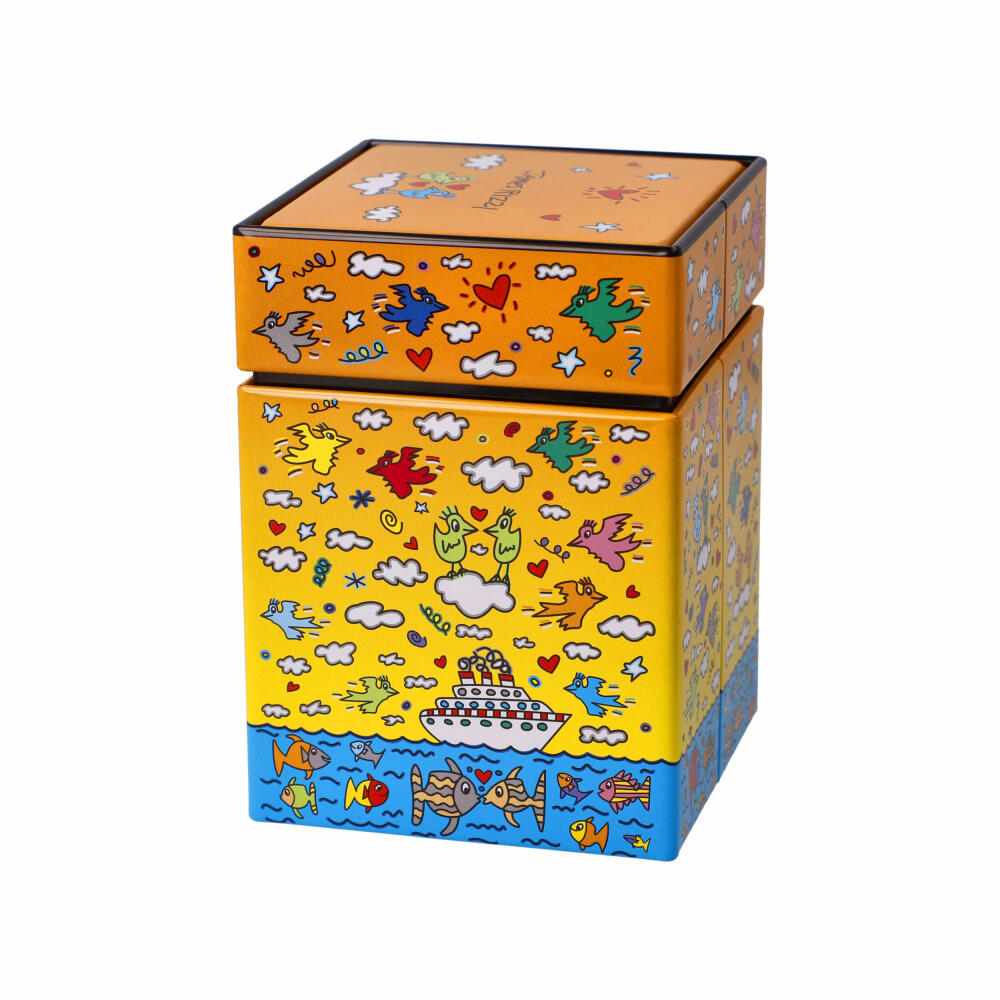 Goebel tea caddy James Rizzi - The Romance of the Sea, Pop Art, metal, colorful, 0.6 L, 26103241