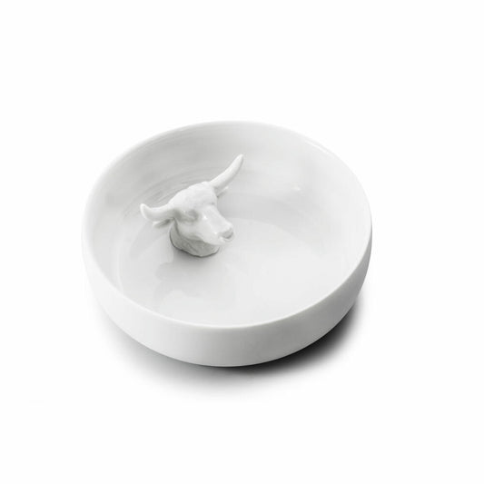 Donkey Products Zoo Bowls El Toro, bowl with bull's head, porcelain, white, 19 cm, 210127