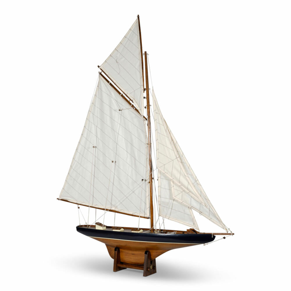 Authentic Models ship model Americas Cup Columbia 1901 Small, sailing ship, decoration, wood / cotton, AS108F