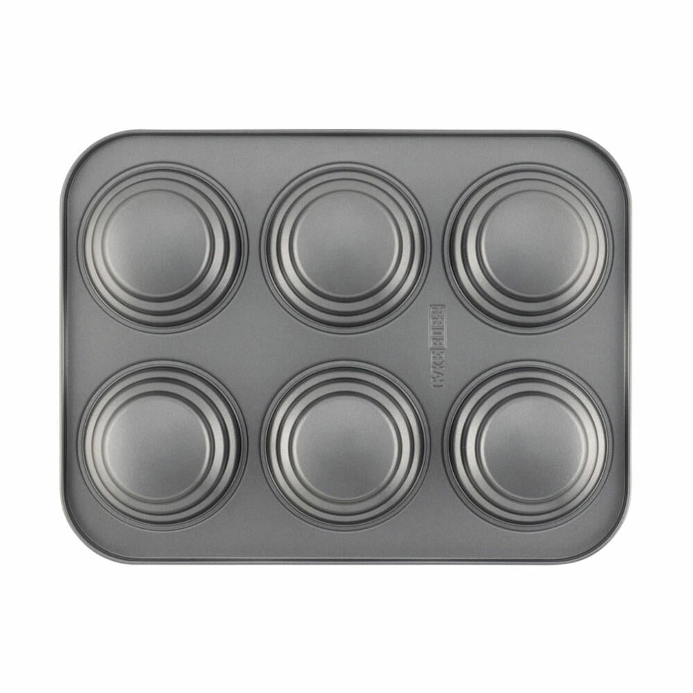 Städter Baking Tray Circles Maxi, Baking Pan, Cake Pan, Baking Accessories, Muffins, Metal, 35 x 27 cm, CB58879