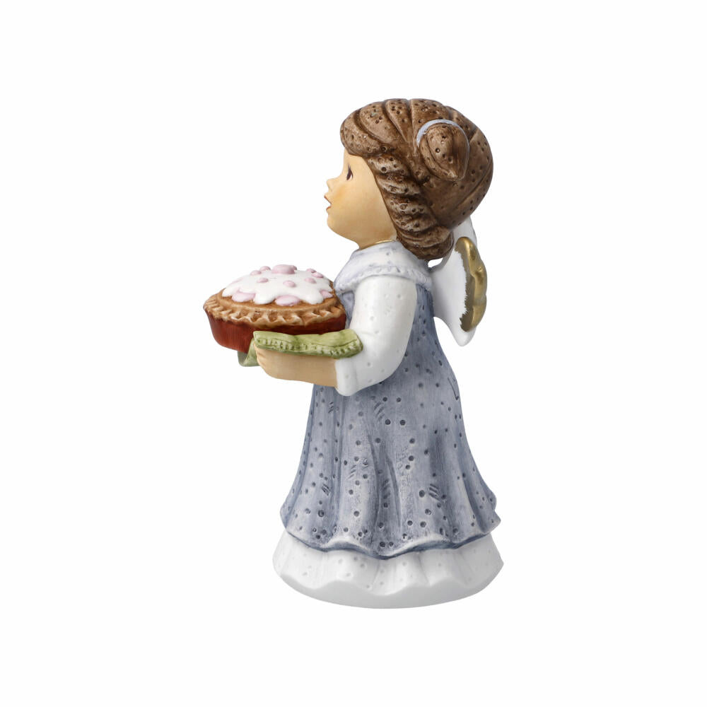 Goebel Angel Delicious Cake for the Holidays - Nina &amp; Marco, Angel Figurine, Porcelain, Colorful, 10.5 cm, 11750751