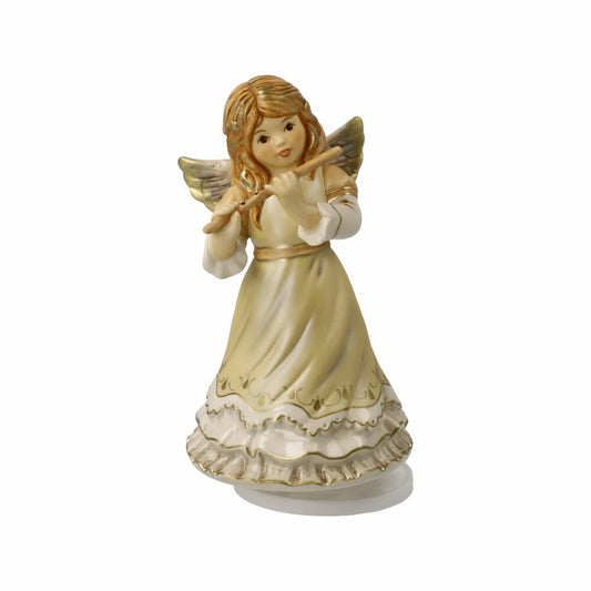 Goebel Angel Silent Night with musical mechanism, decorative figure, stoneware, champagne, 16.5 cm, 41685071