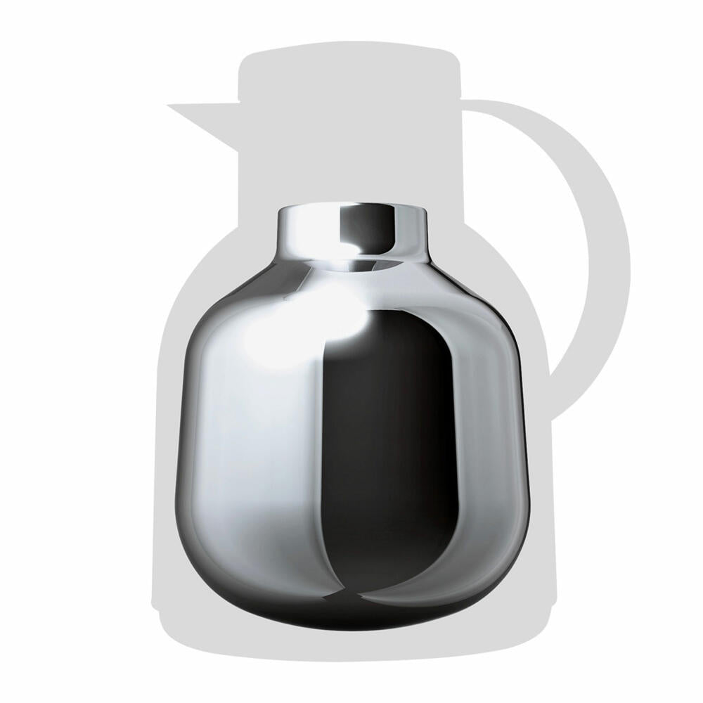 Emsa SAMBA insulated jug Quick Press, jug, teapot, coffee pot, coffee, plastic, powder gray, 1 L, F4010400