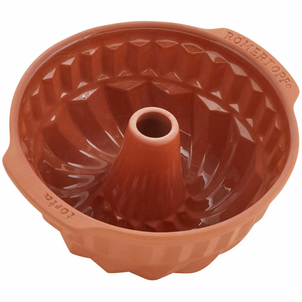 Römertopf Bundt cake baking pan, Bundt cake pan, cake baking pan, cake pan, clay, terracotta, 1.7 L, 2 260 05