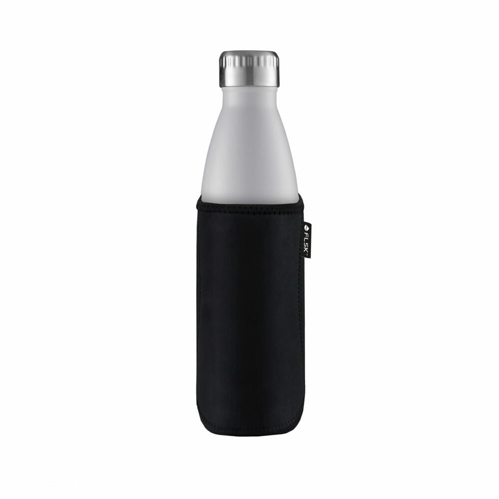 FLSK Neoprene Bag BLCK, for 500 ml Insulated Bottles, Neoprene Bag, Cover, Black, FL-500-NS-BLCK-001