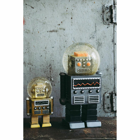 Donkey Products Summerglobe The Giant Robot, snow globe, glitter ball, decoration, glass, polyresin, 22 cm, 330452