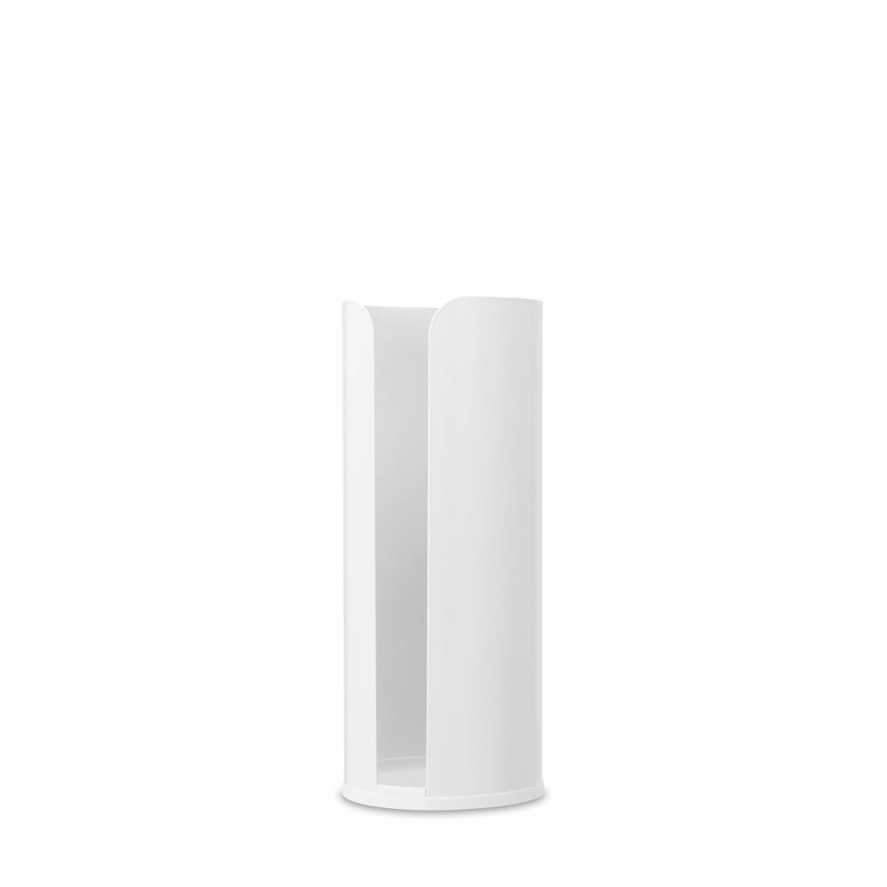 Brabantia Toilet Roll Dispenser ReNew, Steel, Plastic, White, for 3 Rolls, 280528