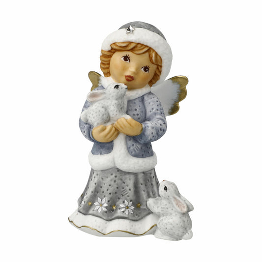 Goebel Angel Winter Walk, Biscuit Porcelain, Colorful, Limited Edition, 11751061