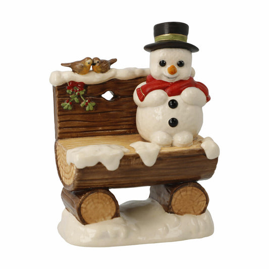 Goebel Figurine My Favorite Place - Snowman, Stoneware, Colorful, 10.5 cm, 66704651