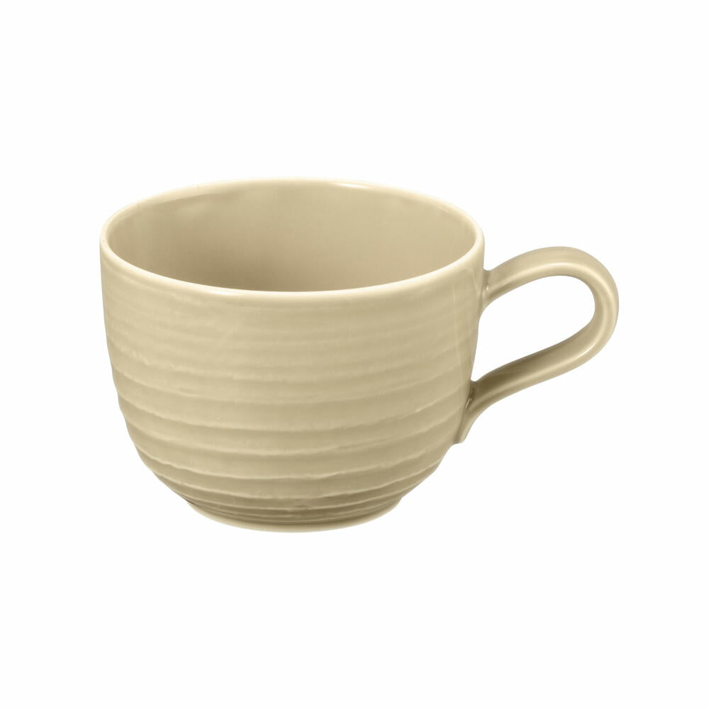 Seltmann Weiden Terra Kaffeeobertasse, Kaffeetasse, Kaffee Tasse, Porzellan, Sandbeige, 260 ml, 001.764963