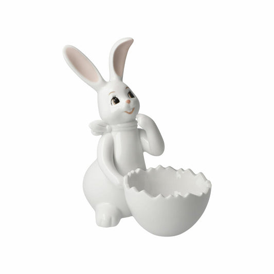 Goebel Figurine Rabbit with Bowl Snow White - Cute Girl, Porcelain, Colorful, 16 cm, 66845931