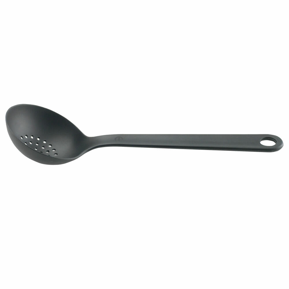 Eva Solo ladle with holes, ladle, soup ladle, ladle, skimmer, soup spoon, black, plastic, 28 cm, 118611