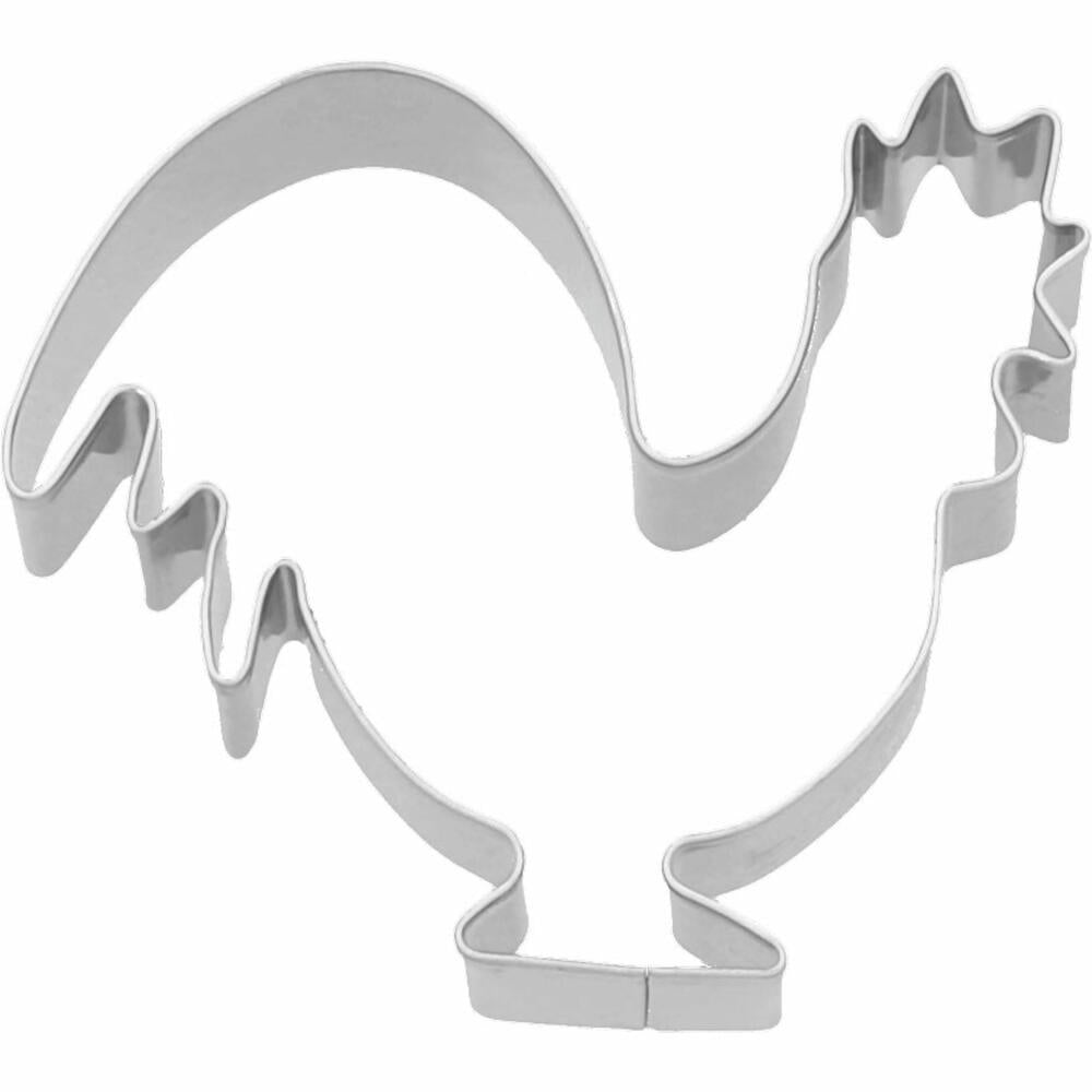 Birkmann cookie cutter rooster, cookie cutter, cookie shape, biscuit, cookies, stainless steel, 6.5 cm, 189836