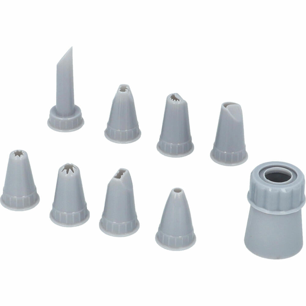 Birkmann Bakers Best piping bag set, 10 pcs., piping nozzles, decorating nozzles, baking accessories, 424098