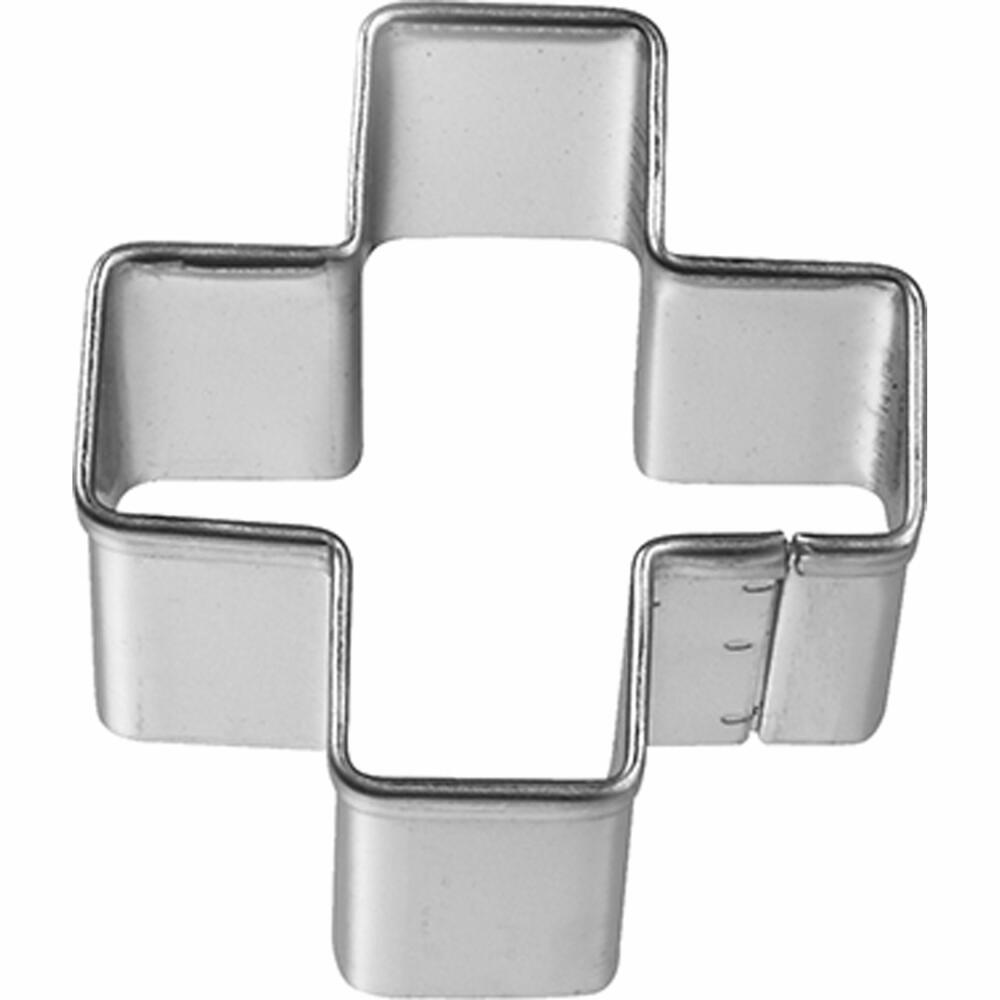 Birkmann cookie cutter plus sign, cookie cutter, cookie shape, biscuit, biscuits, stainless steel, 3 cm, 195721