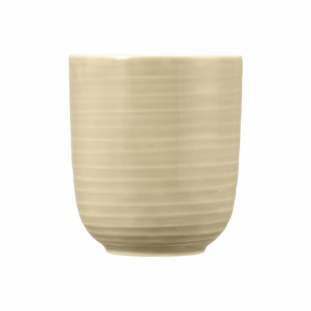 Seltmann Weiden Terra Becher, Kaffeebecher, Teetasse, Tasse, Porzellan, Sandbeige, 400 ml, 001.764967