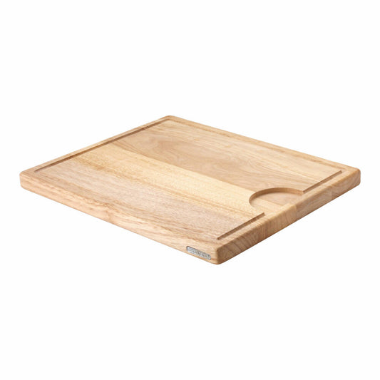 Continenta carving board, cutting board, kitchen board, wooden board, rubberwood, 42 x 34 cm, 3234