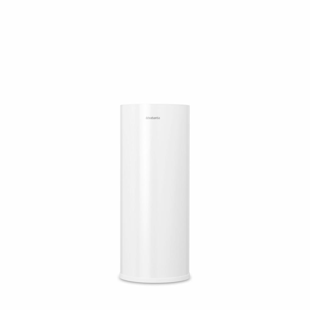 Brabantia Toilet Roll Dispenser ReNew, Steel, Plastic, White, for 3 Rolls, 280528