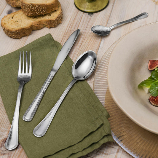 Comas cutlery set Olympia Lacasa 24-piece, table cutlery, stainless steel, mirror finish, 2458