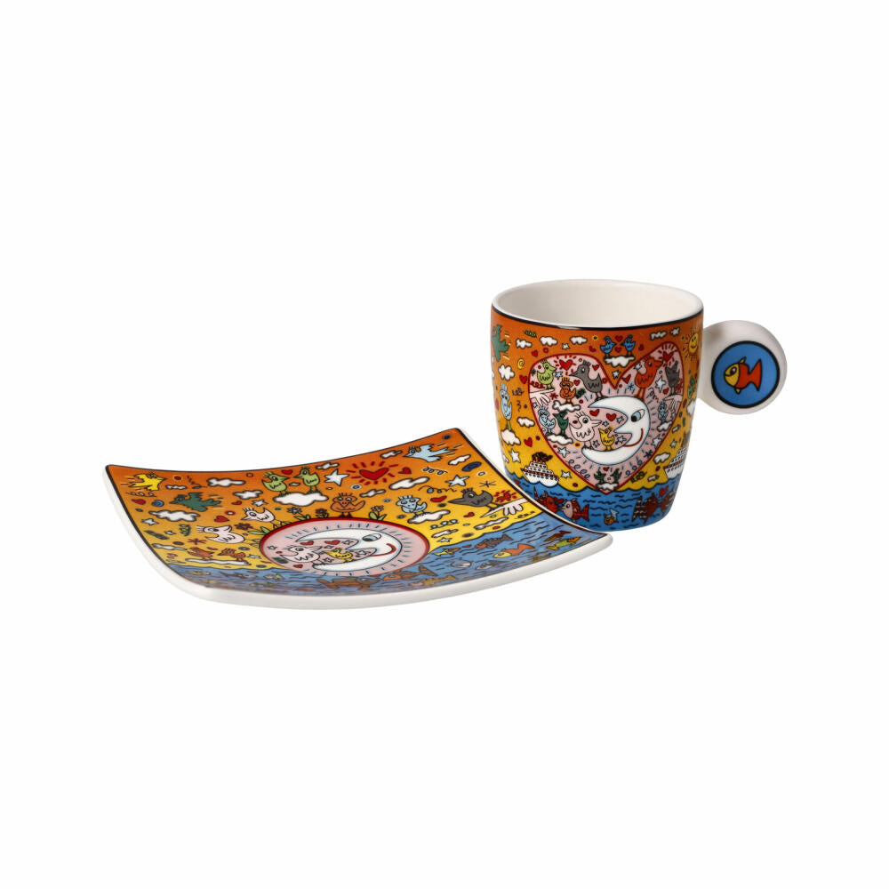 Goebel Espressotasse James Rizzi - The Romance of the Sea, Fine Bone China, Bunt, 0.1 L, 26102691