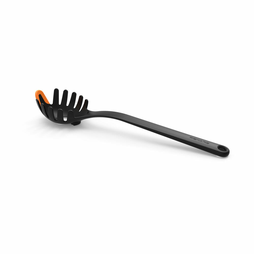 Fiskars Functional Form Pastalöffel mit Silikonspitze, Spaghettilöffel, Küchenhelfer, 1027301