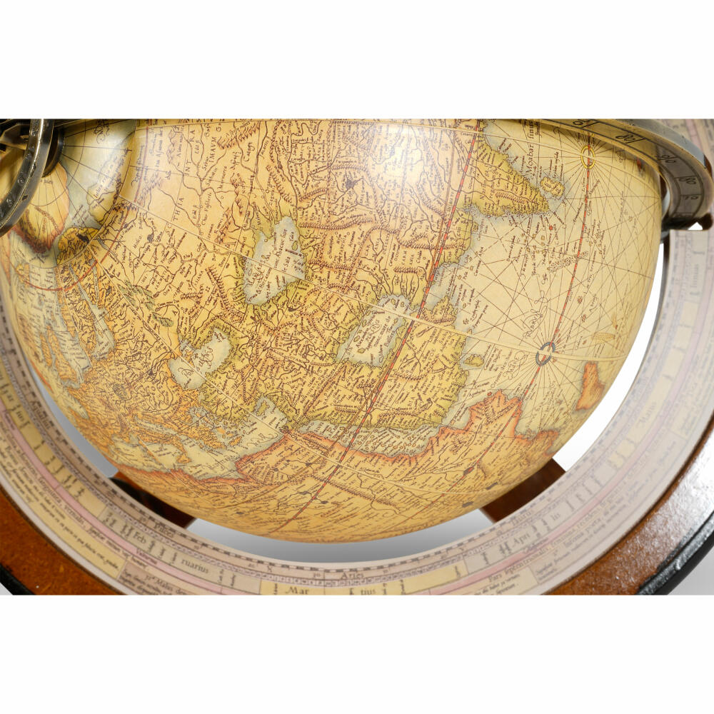 Authentic Models Globus Navigators Terrestrial, decorative globe, bronze, wood, plastic, paper, GL023F