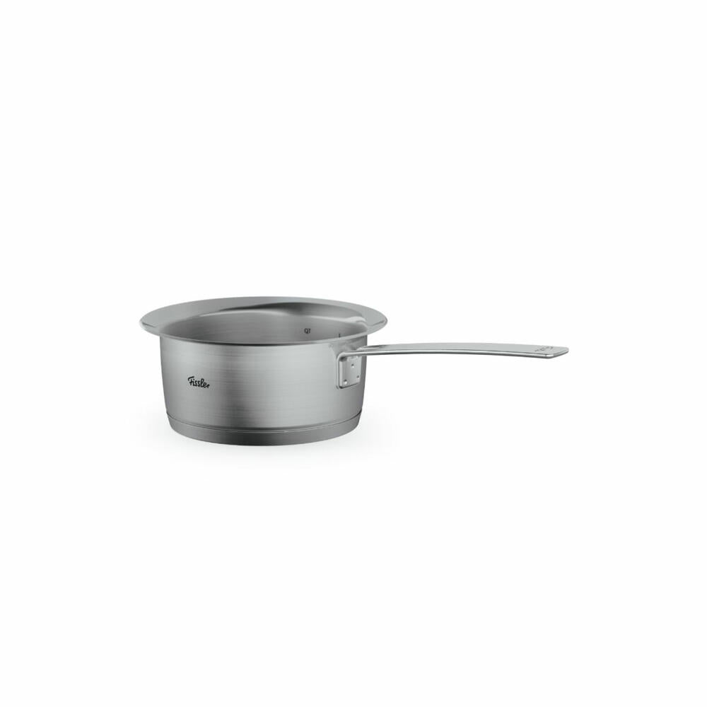 Fissler Stielkasserolle Phi Collection ohne Deckel, Edelstahl 18/10, Silbern, 16 cm, 016-153-16-100