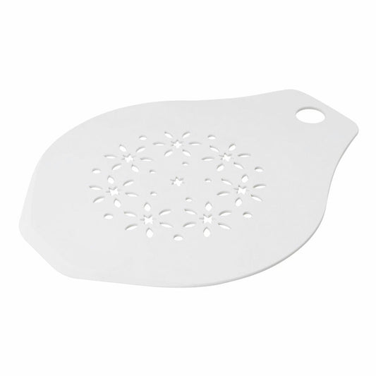 Dr. Oetker Kitchen Tools Classic Cake Saver and Decorator, Cake Decorator, Cake Saver Decorator, Flower Pattern, Kitchen Aid, Plastic, White, 36 x 28 cm, 1651