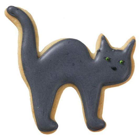 Birkmann cookie cutter Halloween cat, cookie cutter, cookie mold, biscuit, cookies, stainless steel, 8 cm, 195202