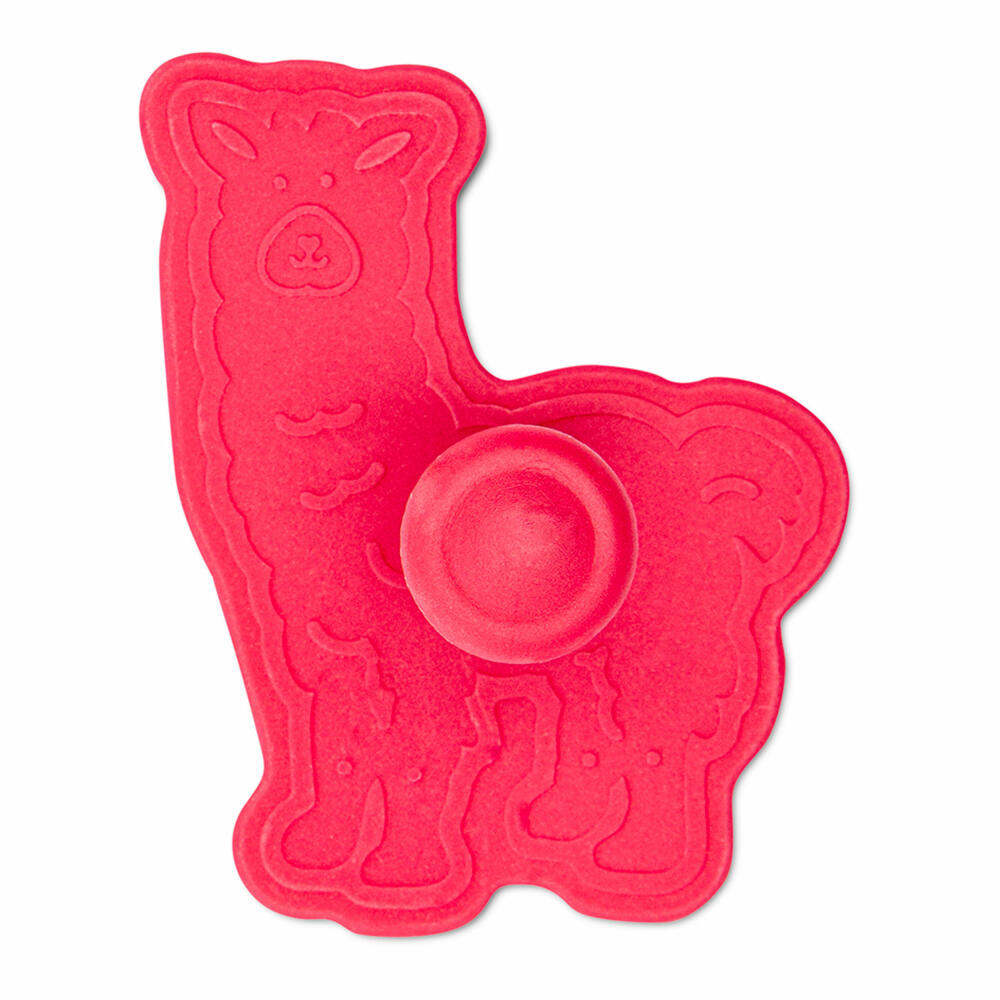 Städter embossed cookie cutter with ejector llama, cookie cutter, cookie mold, biscuit, cookies, plastic, 7.5 cm, 171855