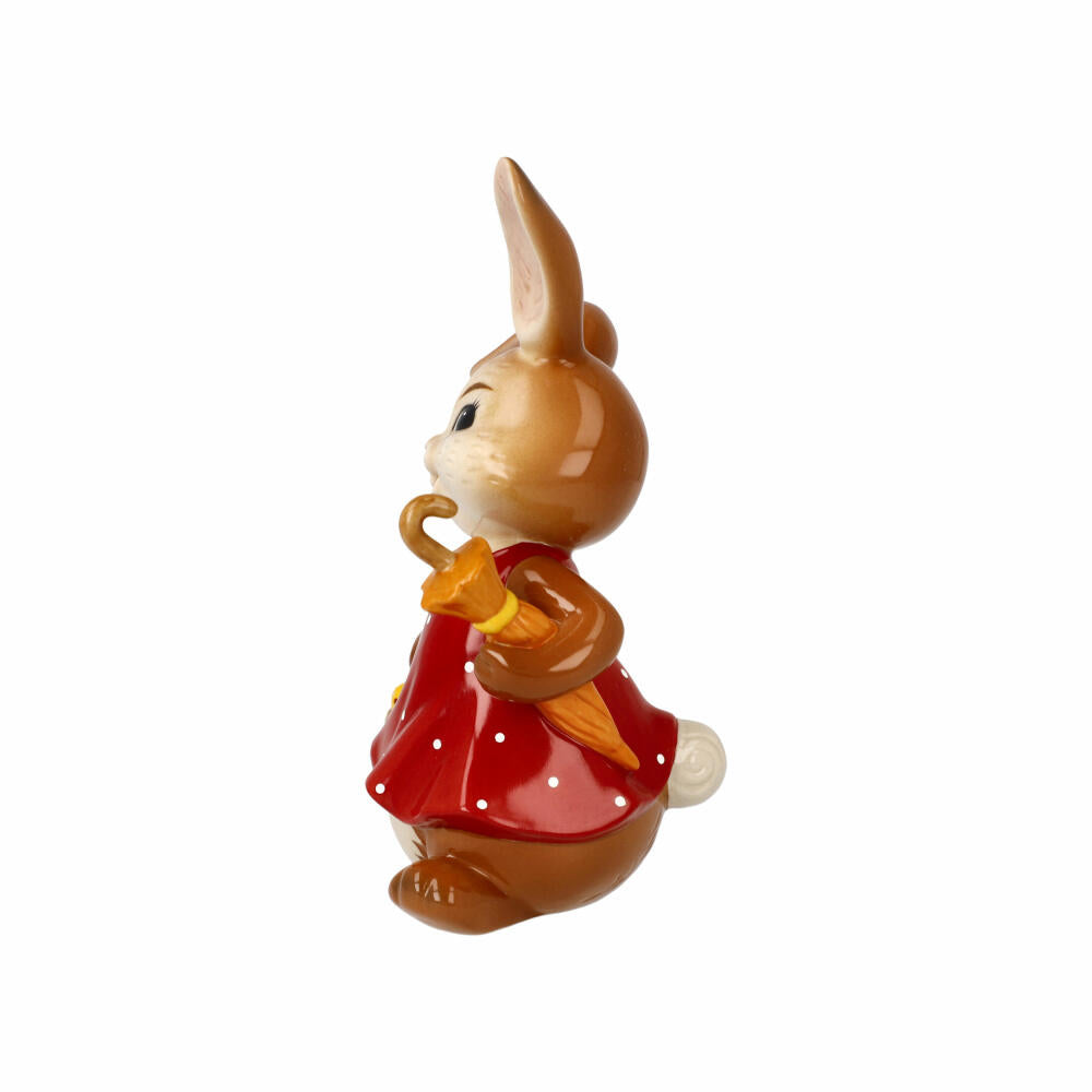 Goebel Figurine Bunny Girl - On the Way to You, Stoneware, Colorful, 15 cm, 66845551