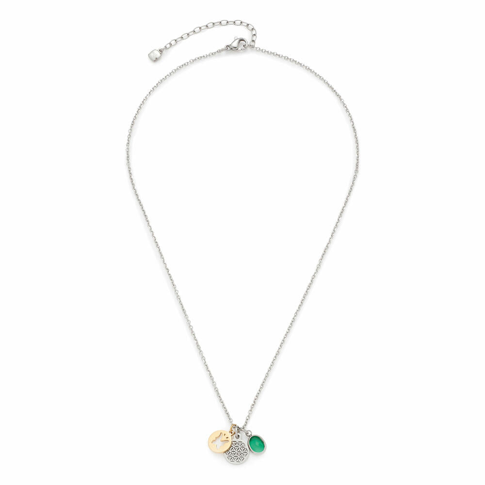 Leonardo Jewels Facilita Halskette, Hals Kette, Schmuckstück, Edelstahl, Zirkonia, Mehrfarbig, 40 cm, 016913