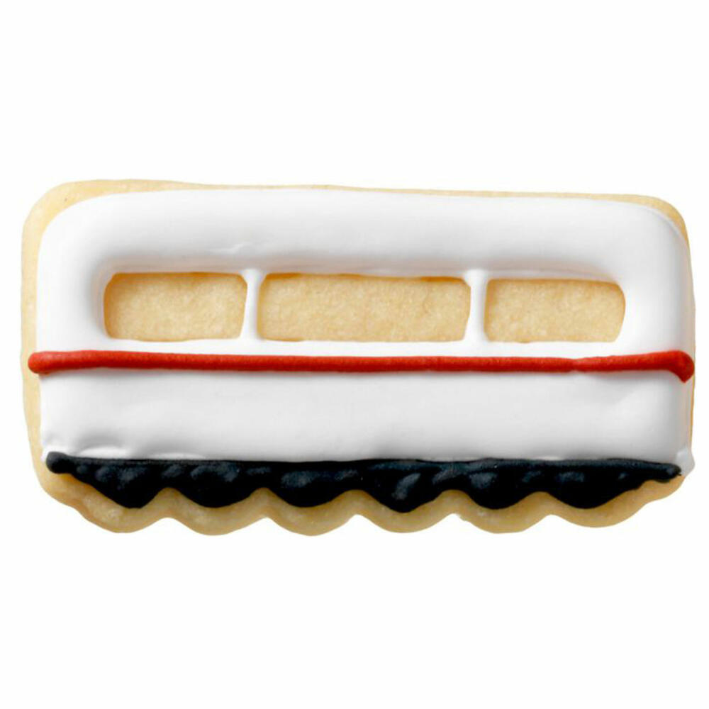 Birkmann cookie cutter wagon express train, cookie cutter, cookie mold, biscuit, cookies, stainless steel, 6.5 cm, 197749