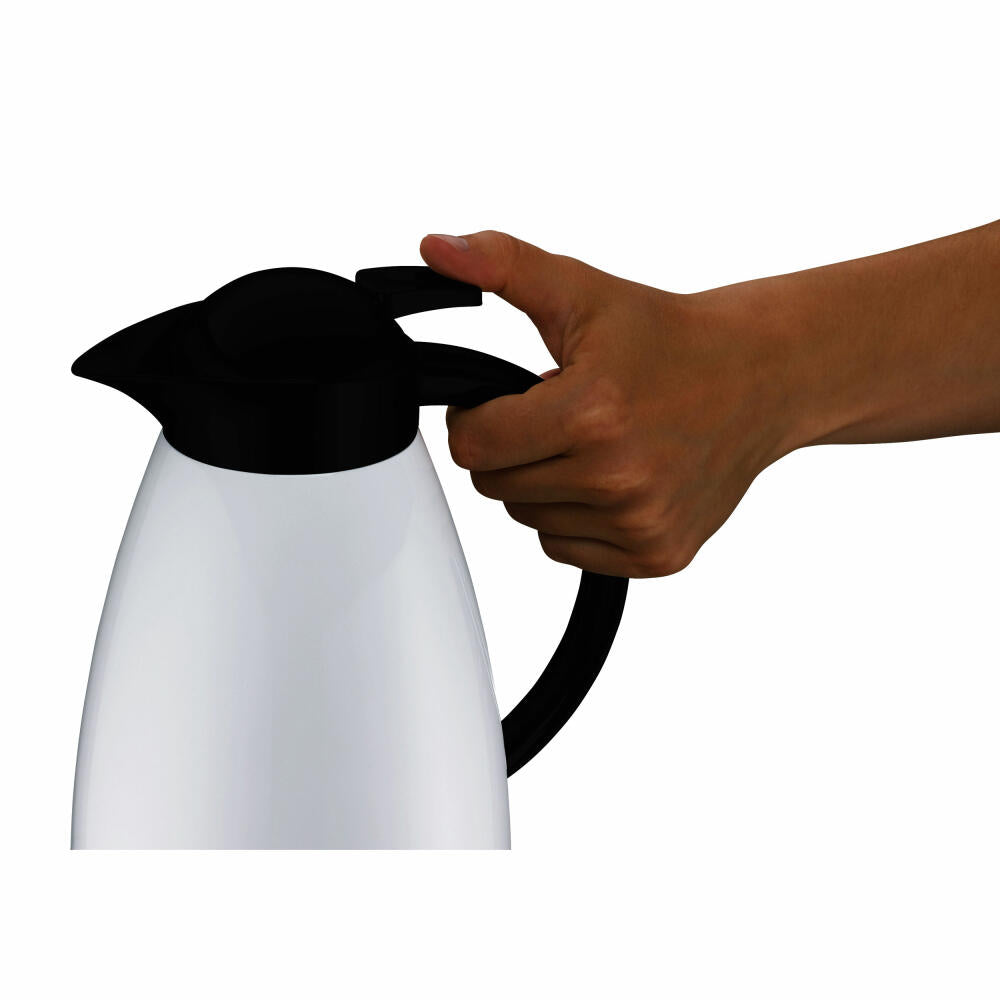 alfi insulated jug SIGNO ONE, insulated jug, jug, coffee pot, stainless steel, coconut white polished, 1 L, 1423211100