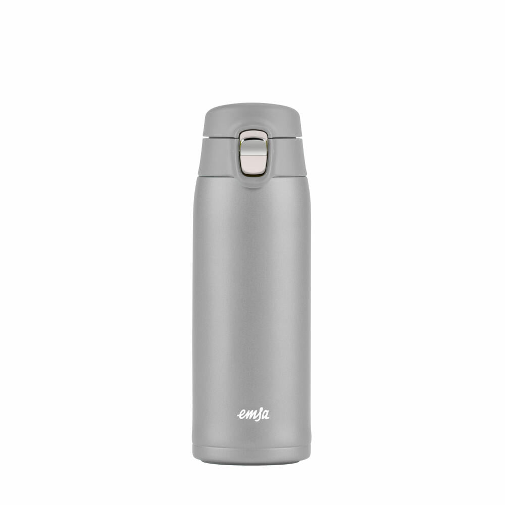 EMSA Travel Mug Light insulated mug, iso mug, iso mug, thermo mug, stainless steel, silver, 0.4 L, N21510
