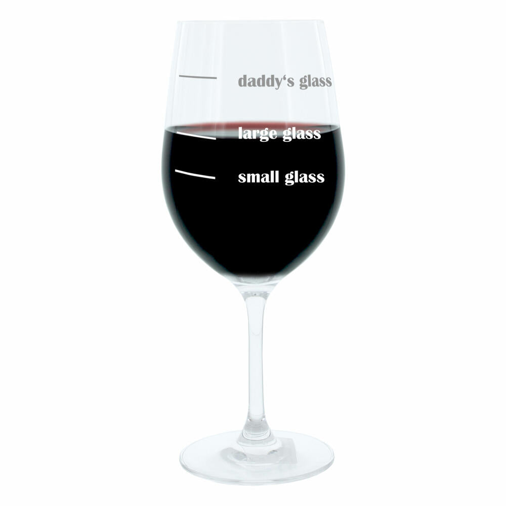 Leonardo Weinglas XL, Mommys und Daddys Glass, 2er Set, Geschenk Stimmungsglas mit lustiger Gravur, Mood Wein Glas, 610ml