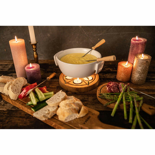 Boska Life Collection Candle Light Fondue Twinkle, 11-tlg., Käsefondue, Käse, Fondue, 340031