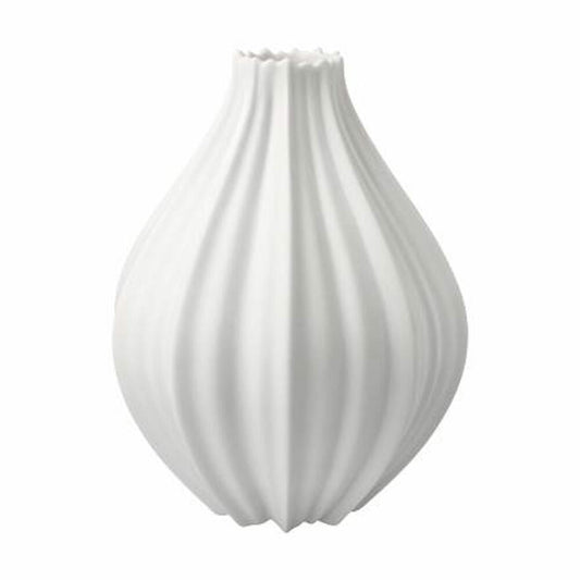 Goebel Vase Bahar, flower vase, decorative vase, bisque porcelain, bisque white, H 18 cm, 14005701