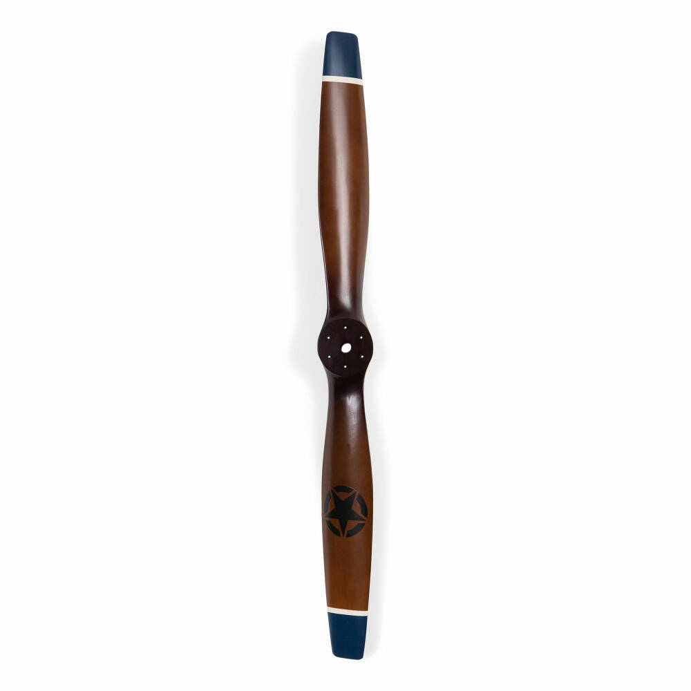 Authentic Models Wall Decoration Propeller WWI Blue tip Small, Airplane Propeller, Mahogany Wood, AP186