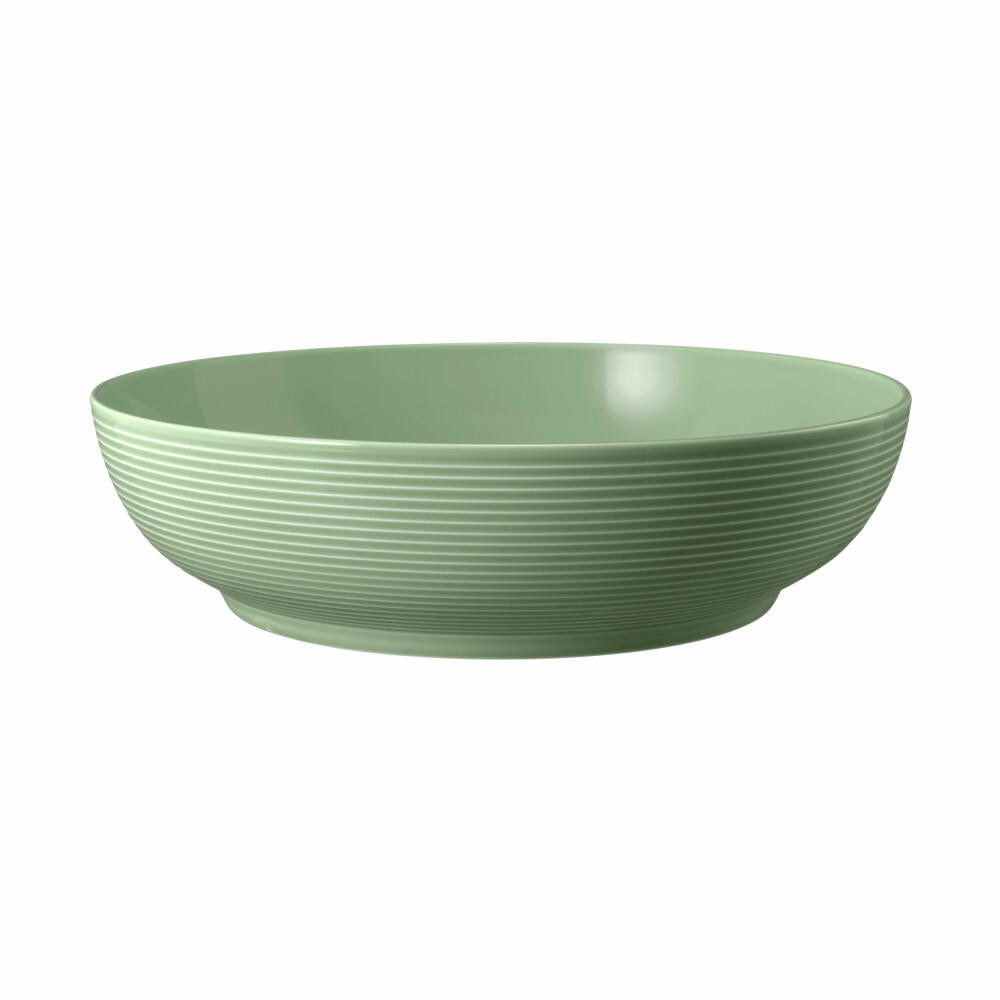Seltmann Weiden Beat Sage Green Food Bowl, Bowl, Salad Bowl, Soup Bowl, Porcelain, Green, Ø 25 cm, 001.757384