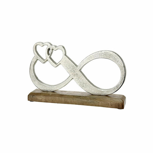 Gilde Infinity Symbol, Decoration, Decorative Object, Sculpture, Aluminium / Mango Wood, W 25.5 cm, 48510