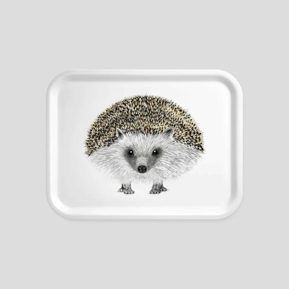 Charlotte Nicolin tray small Henry, base, hedgehog, laminated beech wood, 20 x 27 cm, TRSM8751