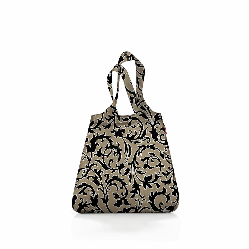 reisenthel mini maxi shopper, foldable shopping bag, carrying bag, Baroque Marble, 15 L, AT7061