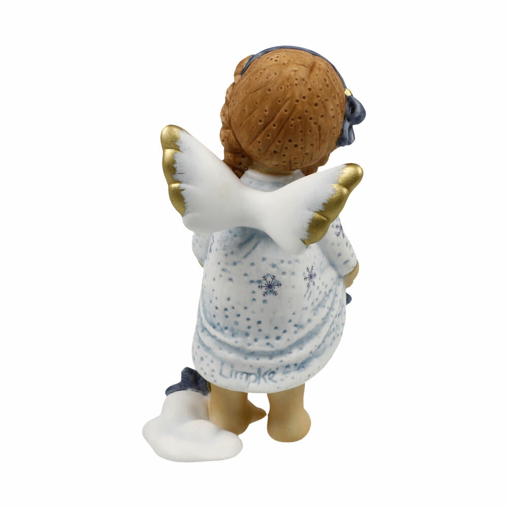 Goebel Angel Winter Magic, decorative figure, biscuit porcelain, colored, 10 cm, 11751071