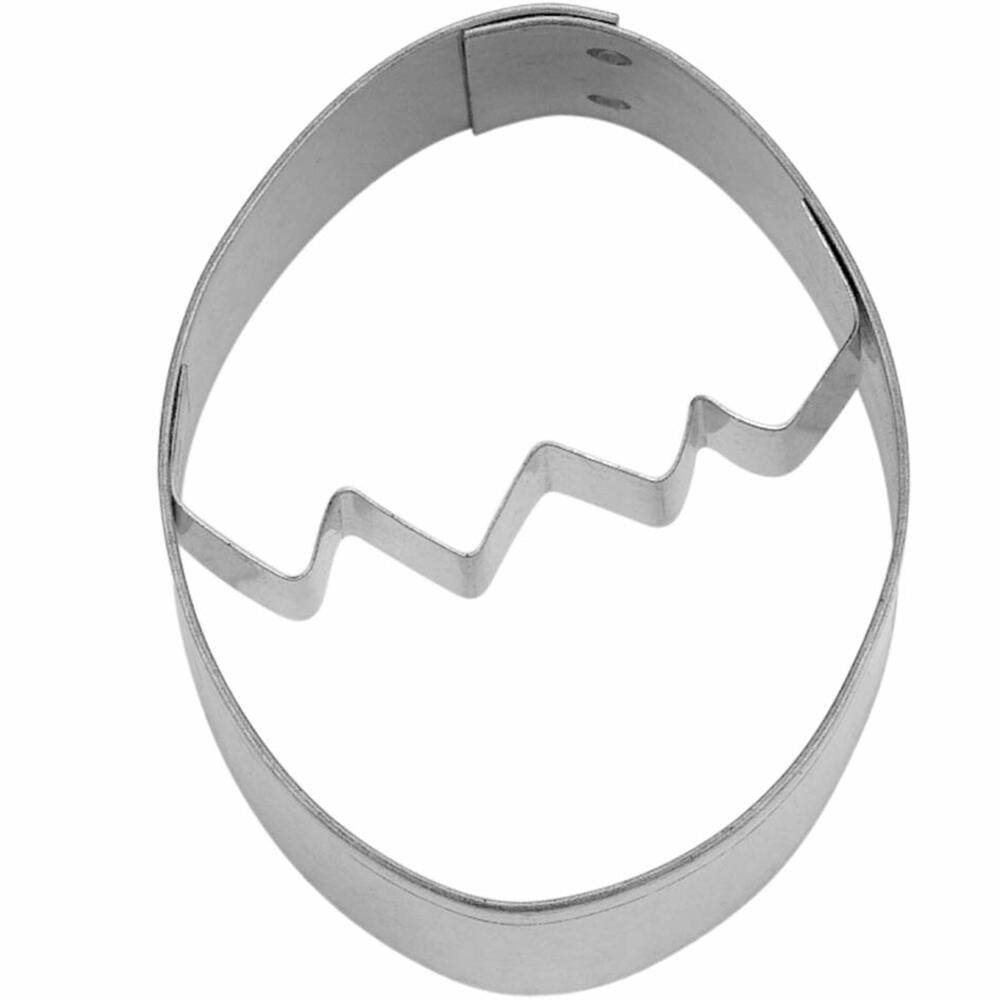 Städter embossed cookie cutter egg with embossed bar, cookie cutter, cookie mold, biscuit, cookies, tinplate, 5.5 cm, 952943