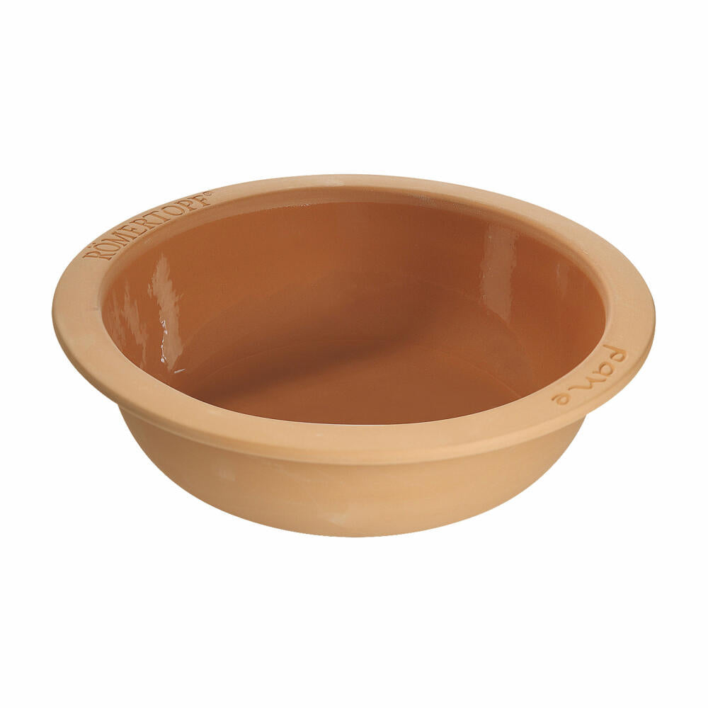 Römertopf Pane bread baking bowl, bread bowl, baking bowl, bowl, round, for 1 loaf of 1 kg, natural clay, Ø 31 cm, 24905