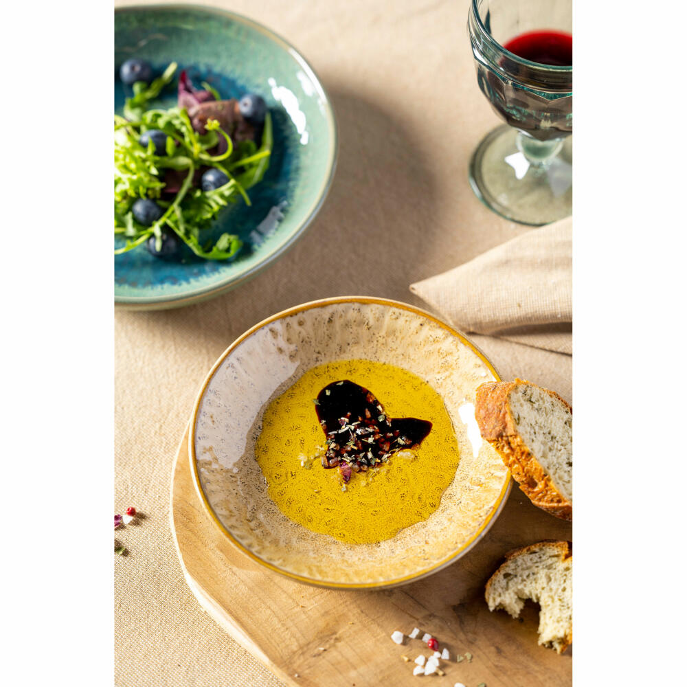 Leonardo ceramic plate Matera, plate, dinner plate, dinner plate, ceramic, beige, Ø 16.3 cm, 018371