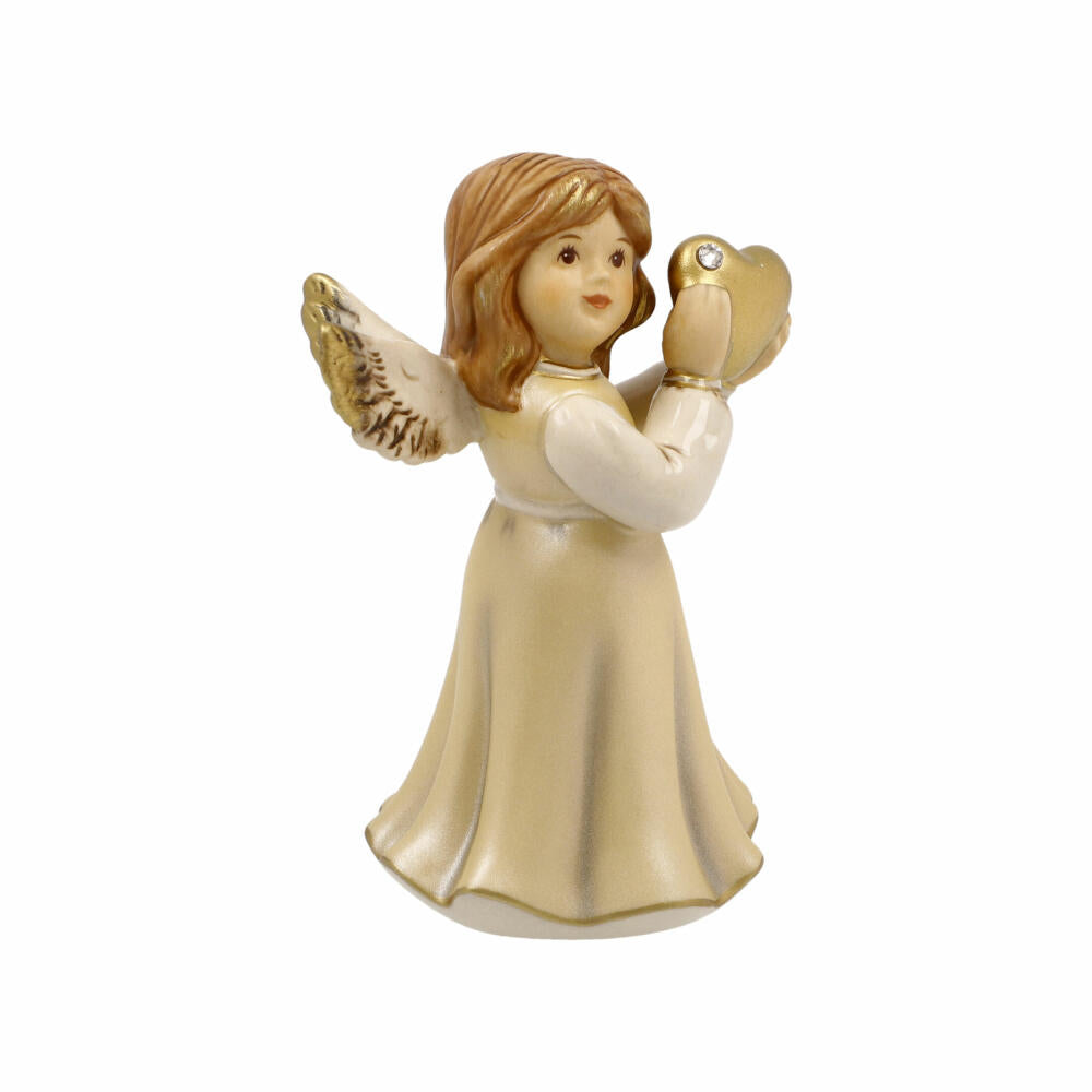 Goebel Angel Follow Your Heart, decorative figure, stoneware, champagne, 8.5 cm, 41663071