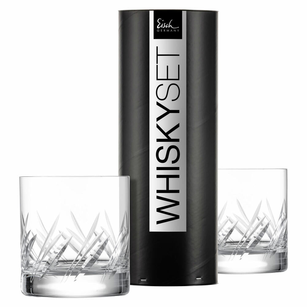 Eisch Whiskyglas 2er Set Gentleman, Whiskybecher, Kristallglas, 400 ml, 86550018