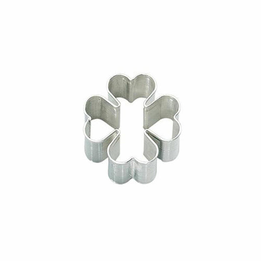 Birkmann cookie cutter cloverleaf, cookie cutter, cookie mold, biscuit, cookies, stainless steel, 6 cm, 194816